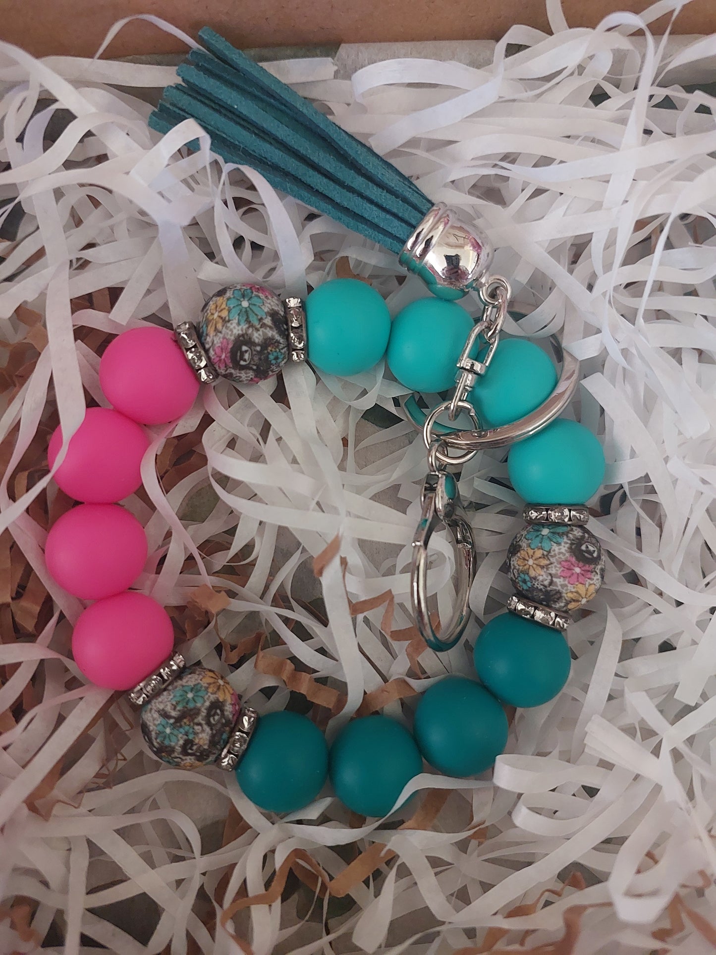 Highland cow keychain Wristlet