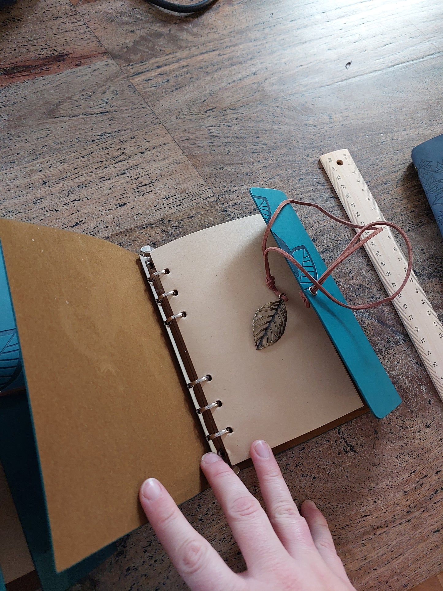 Medium notebook- leaf design