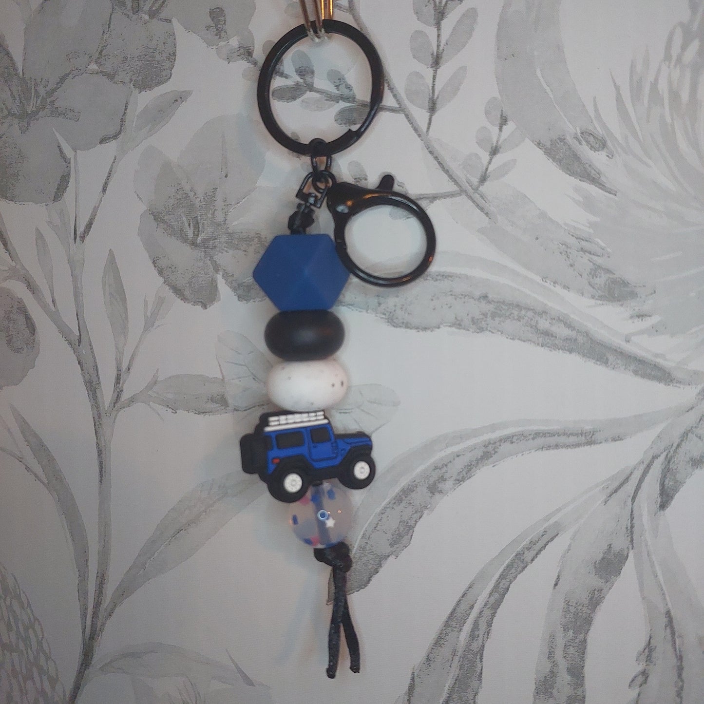 Blue Jeep, here we come, keychain