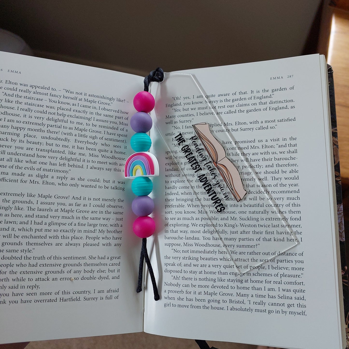 Reading takes you on the greatest adventures, Book Mark