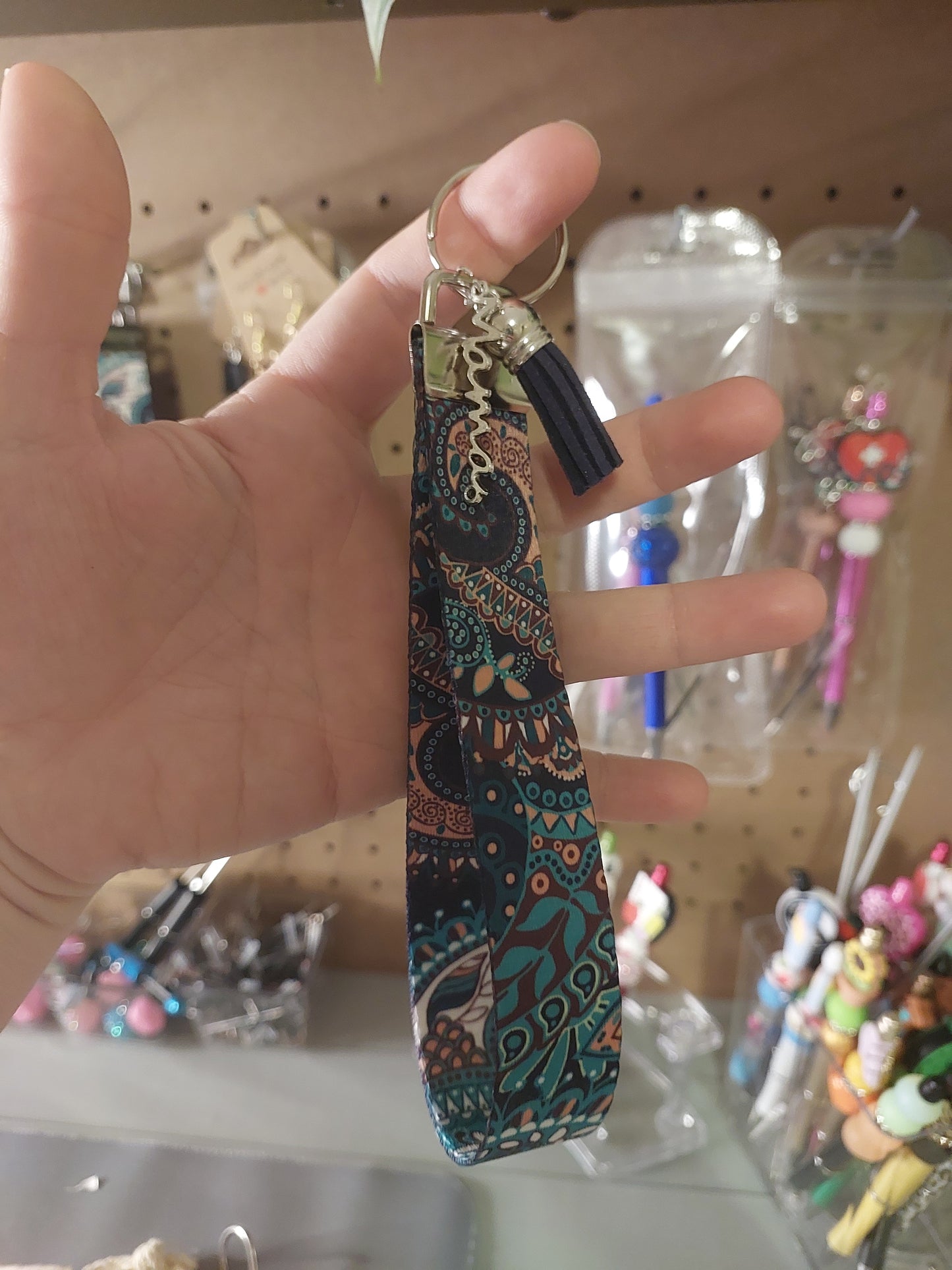 Mamma webbed ribbon Wristlet
