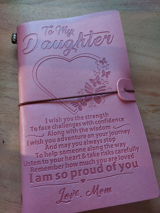 Notebook, Soft cover - To my Daughter pink