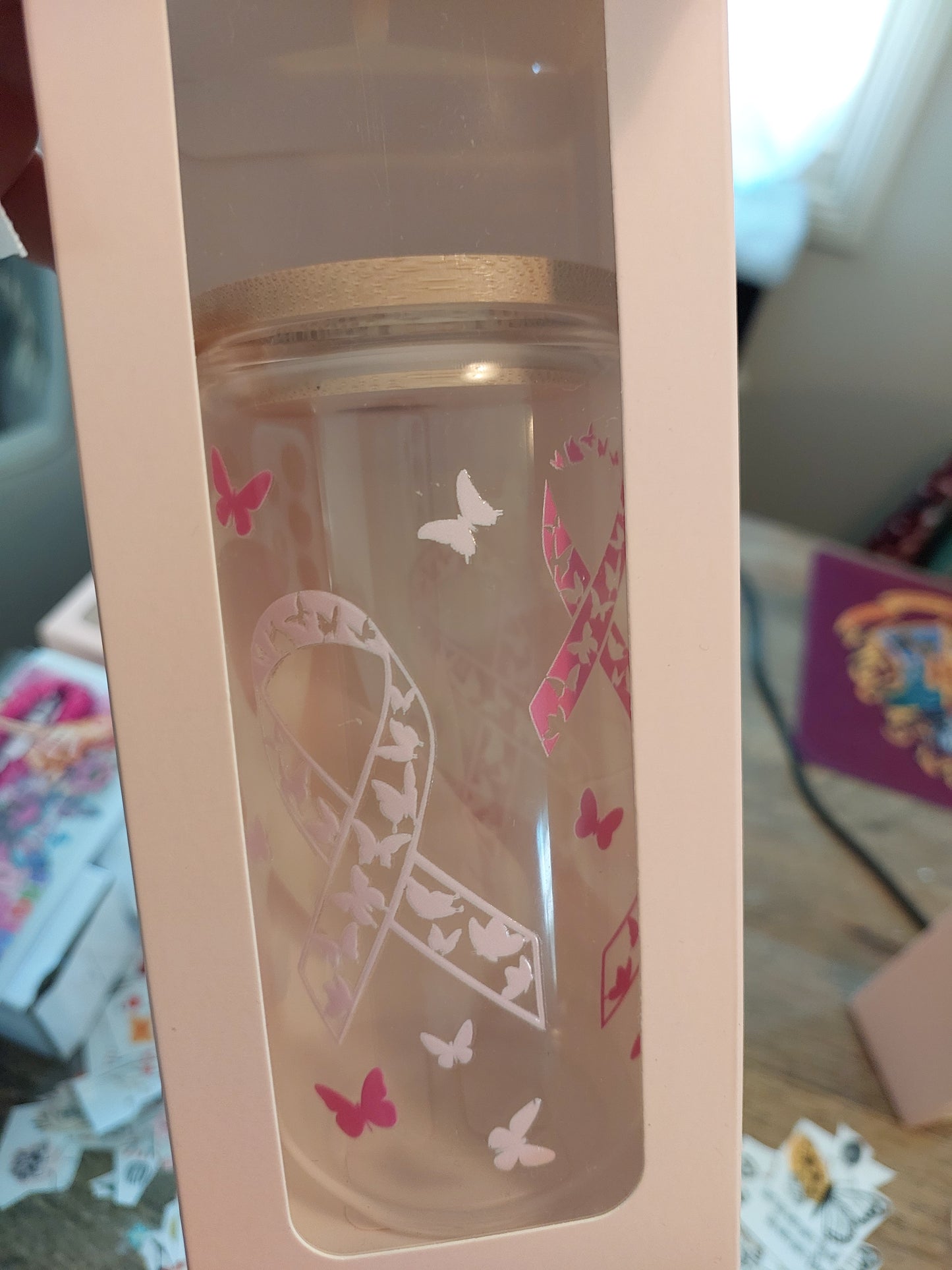 Breast Cancer 🎀 tumbler cup